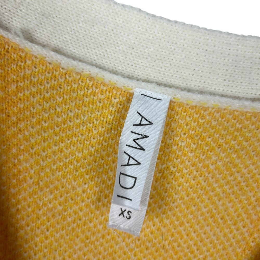 Anthropologie Amadi Long Sleeve Pastel Colorblocked Button Front Cardigan XS - Picture 5 of 7